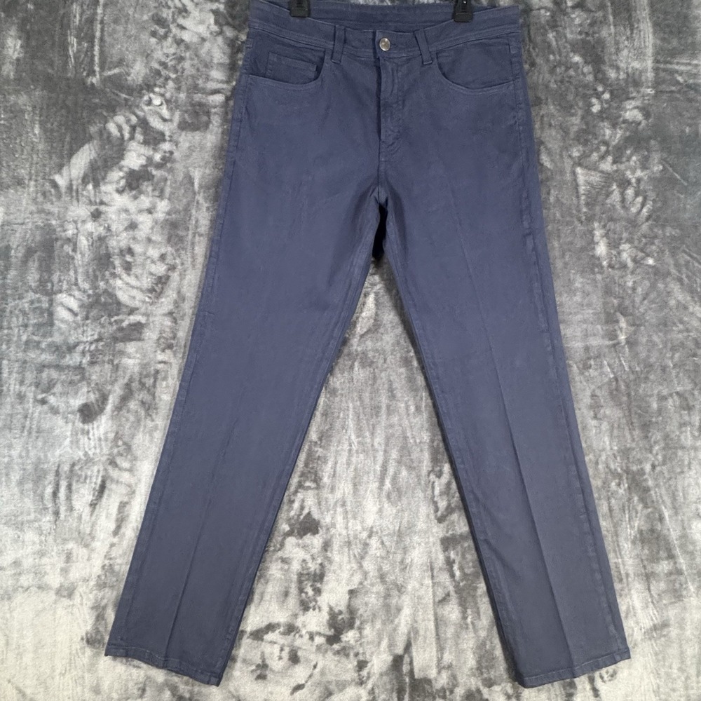 Straight Down Men's Performance Golf Pants Blue 34x32 Preppy Made In America